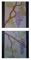 Wisteria Diptych